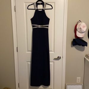 Navy blue prom dress